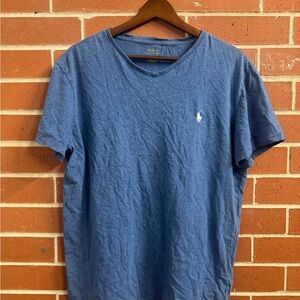 Polo Ralph Lauren Men’s V-Neck T-Shirt Blue Size M